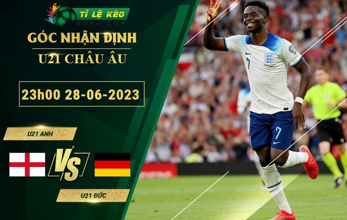 soi kèo U21 Anh vs U21 Đức