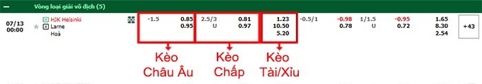 bảng kèo trận đấu HJK Helsinki vs Larne FC