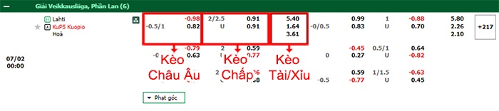 bảng kèo trận đấu Lahti vs KuPS