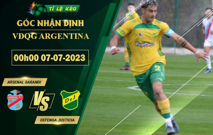 soi kèo Arsenal Sarandi vs Defensa Justicia