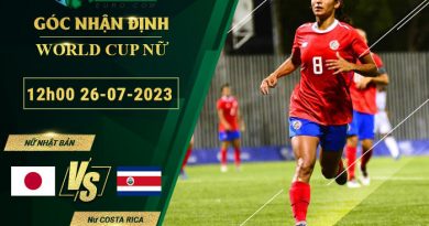 thông số đối đầu trận đấu Nữ Nhật Bản vs Nữ Costa Rica