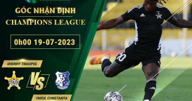 soi kèo Sheriff Tiraspol vs Farul Constanta