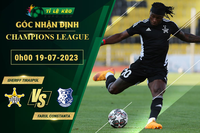 soi kèo Sheriff Tiraspol vs Farul Constanta