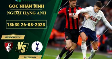 soi kèo Bournemouth vs Tottenham