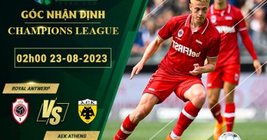 soi kèo Royal Antwerp vs AEK Athens