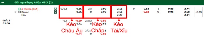 bảng kèo trận đấu Al-Wehda vs Dhamk