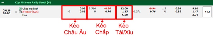 bảng kèo trận đấu Ohod Medina vs Al-Nassr