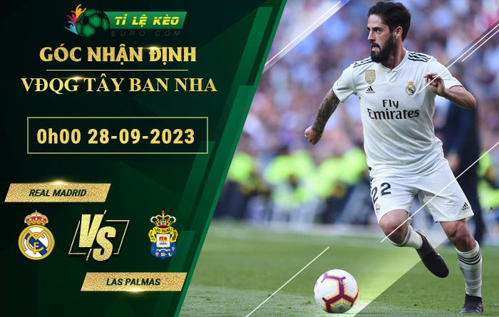 chi tiết kèo đấu Real Madrid vs Las Palmas