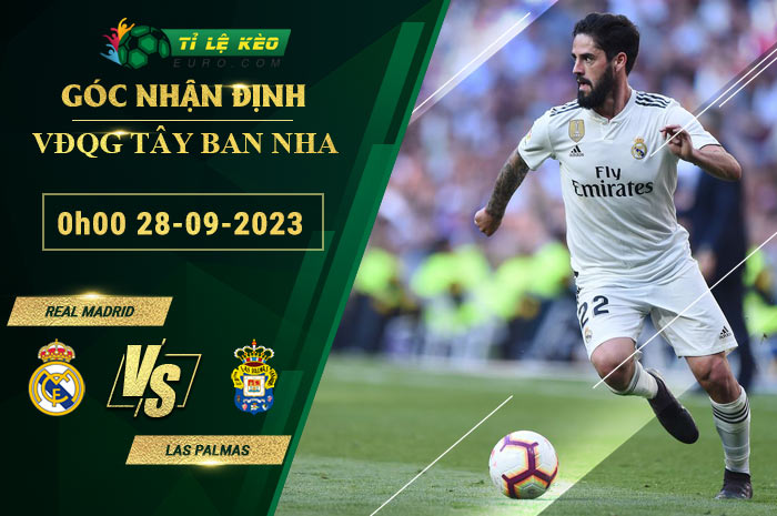 chi tiết kèo đấu Real Madrid vs Las Palmas