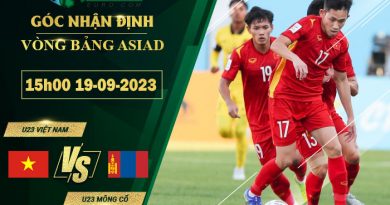 soi kèo U23 Việt Nam vs U23 Mông Cổ