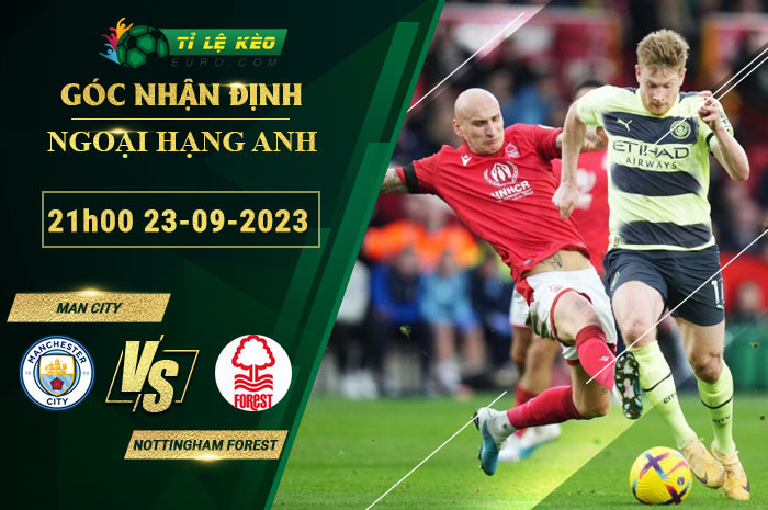 thông số đối đầu trận đấu Man City vs Nottingham Forest