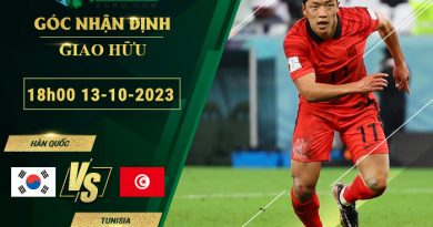 soi kèo Hàn Quốc vs Tunisia