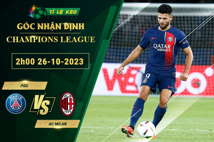 soi kèo PSG vs AC Milan