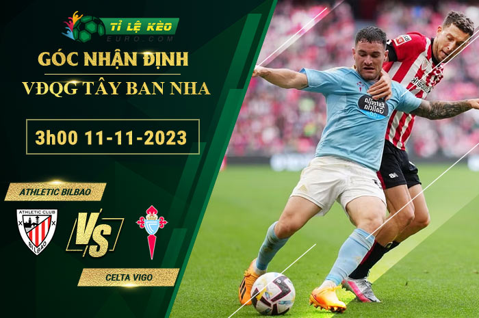chi tiết kèo đấu Athletic Bilbao vs Celta Vigo