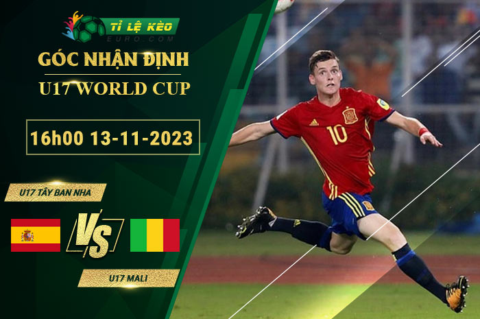 soi kèo U17 Tây Ban Nha vs U17 Mali