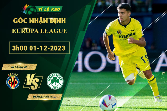 soi kèo Villarreal vs Panathinaikos