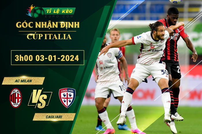 chi tiết kèo đấu AC Milan vs Cagliari