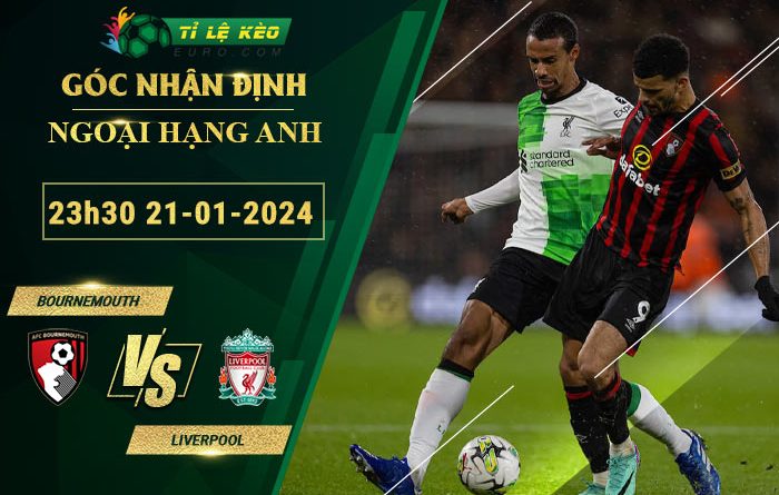 soi kèo Bournemouth vs Liverpool