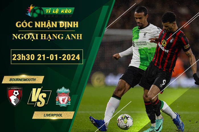 soi kèo Bournemouth vs Liverpool