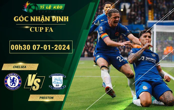 chi tiết kèo đấu Chelsea vs Preston