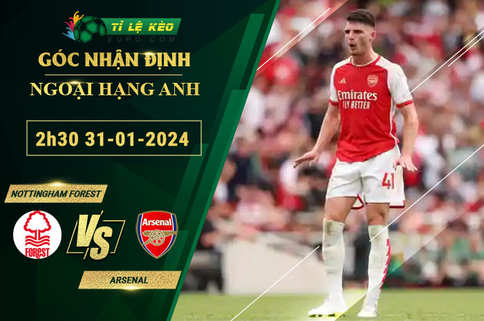 soi kèo Nottingham vs Arsenal