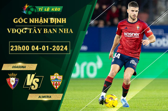 soi kèo Osasuna vs Almeria