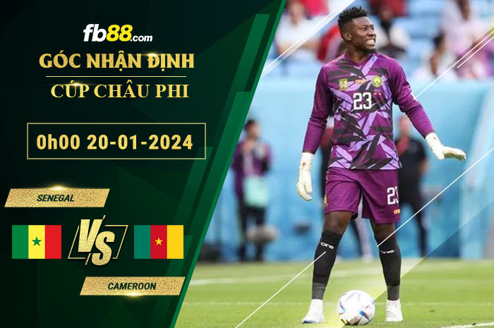 soi kèo Senegal vs Cameroon