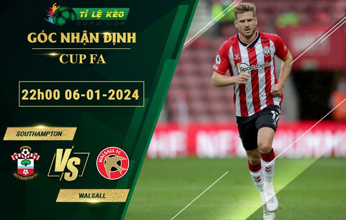soi kèo Southampton vs Walsall