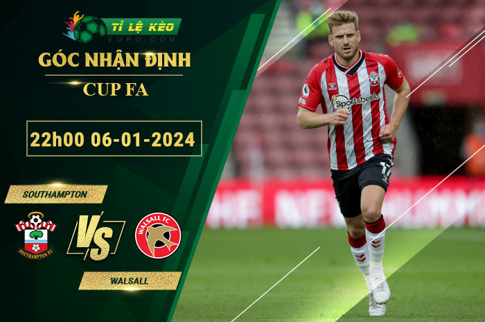 soi kèo Southampton vs Walsall