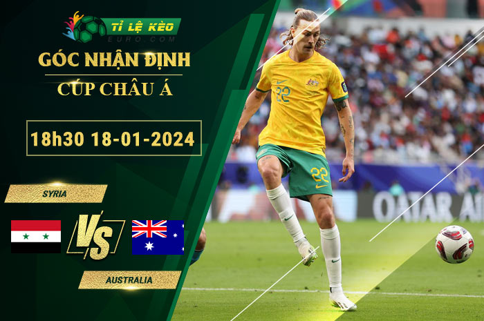 soi kèo Syria vs Australia