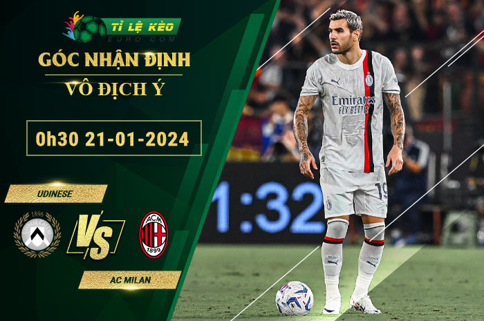 soi kèo Udinese vs AC Milan