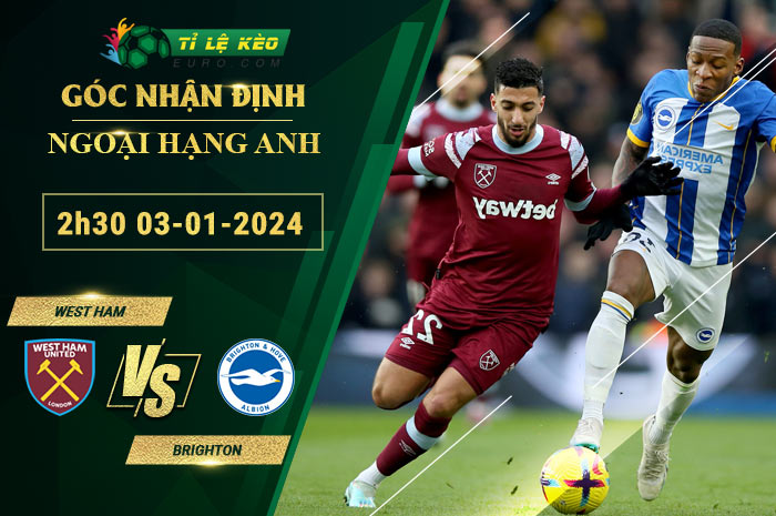 soi kèo West Ham vs Brighton