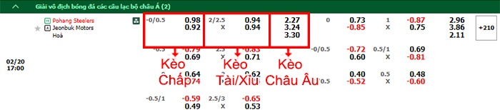 bảng kèo trận đấu Pohang vs Jeonbuk