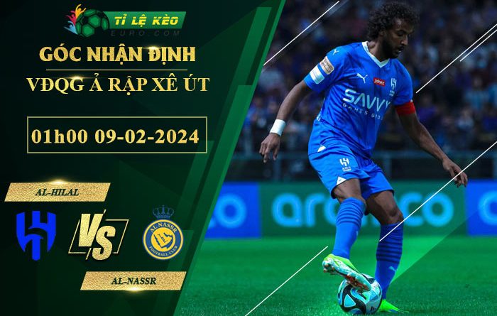 bảng kèo trận đấu Al-Hilal vs Al-Nassr