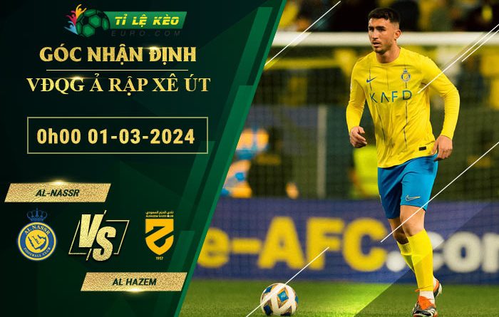 soi kèo Al-Nassr vs Al Hazem