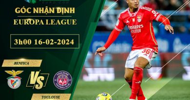 soi kèo Benfica vs Toulouse