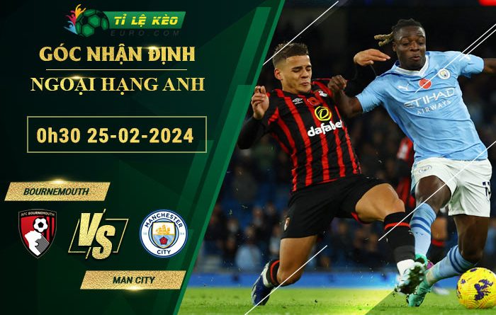 soi kèo Bournemouth vs Man City