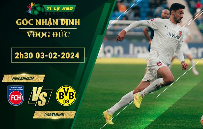 soi kèo Heidenheim vs Dortmund