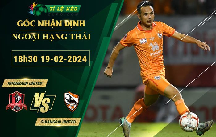 soi kèo Khonkaen United vs Chiangrai United