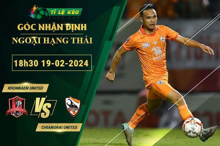 soi kèo Khonkaen United vs Chiangrai United