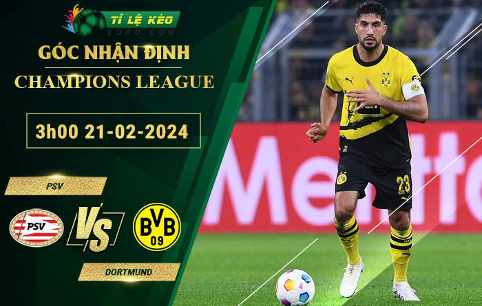 soi kèo PSV vs Dortmund