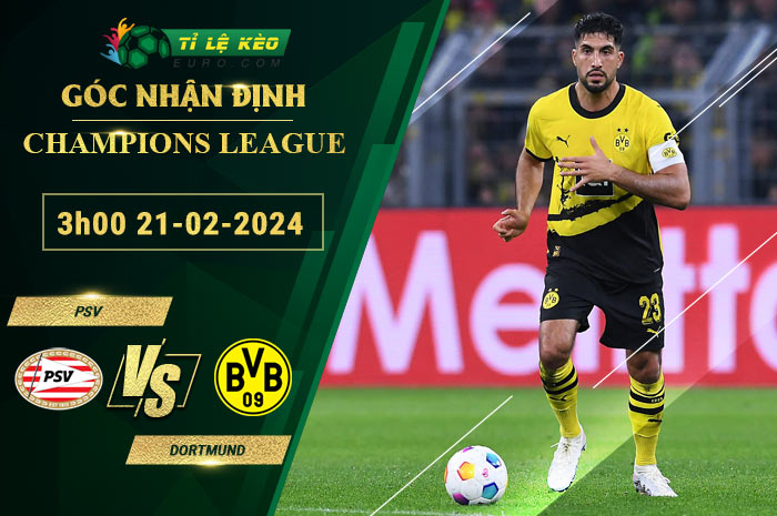 soi kèo PSV vs Dortmund