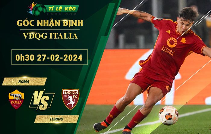 soi kèo Roma vs Torino