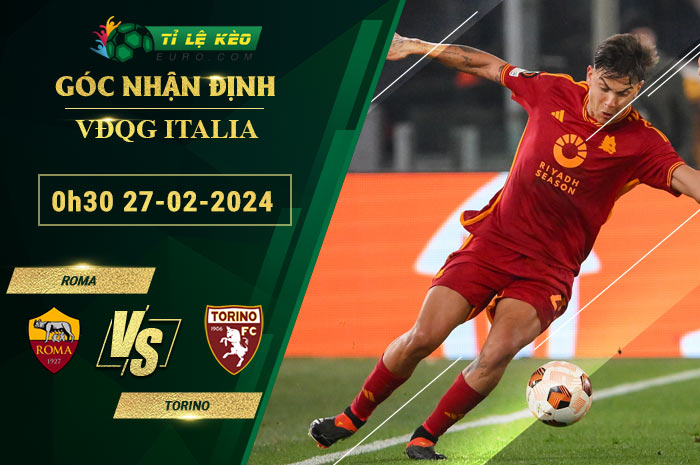 soi kèo Roma vs Torino