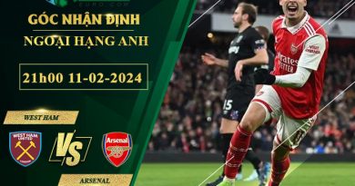 chi tiết kèo đấu West Ham vs Arsenal