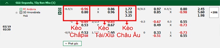 bảng kèo trận đấu Andorra vs Amorebieta