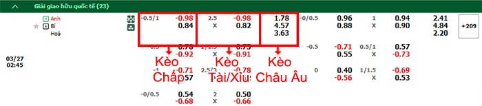bảng kèo trận đấu Anh vs Bỉ