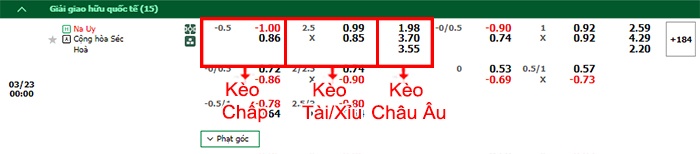 bảng kèo trận đấu Na Uy vs CH Czech