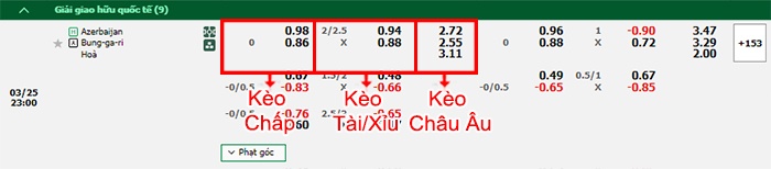 bảng kèo trận đấu Azerbaijan vs Bulgaria