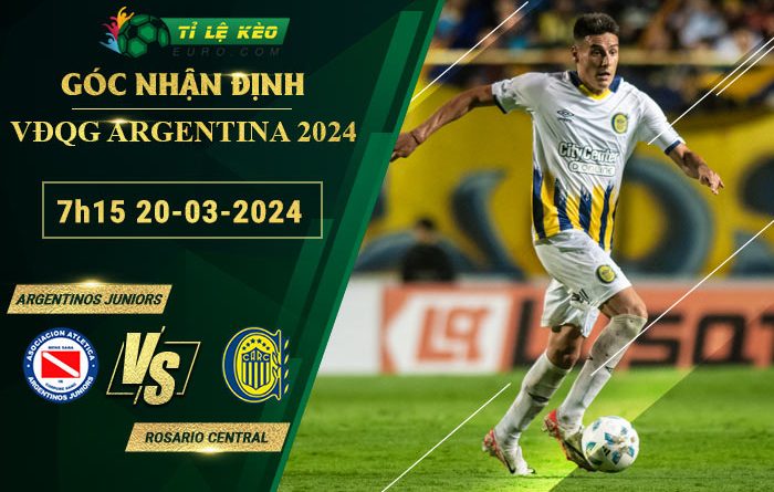chi tiết kèo đấu Argentinos Juniors vs Rosario Central